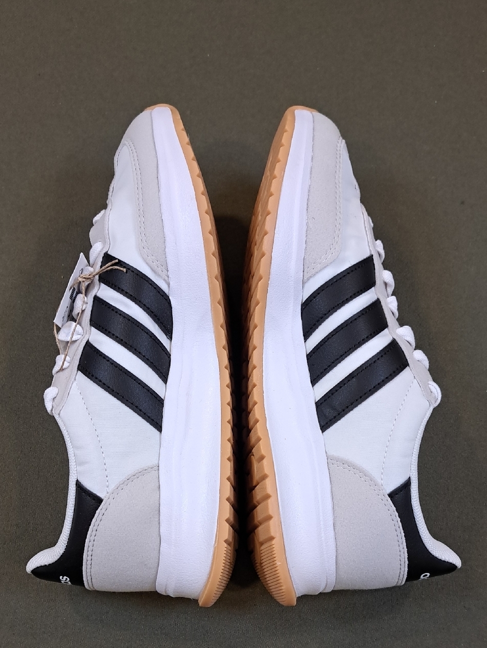 Adidas Run 70s 2.0 Shoes - Color: White/Black/Grey - Size: Juniors 7 - Picture 6 of 10